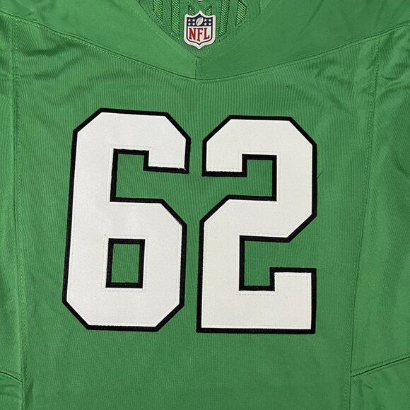 Philadelphia Eagles Green Jersey #62 KELCE NFL - Picture 3 of 6